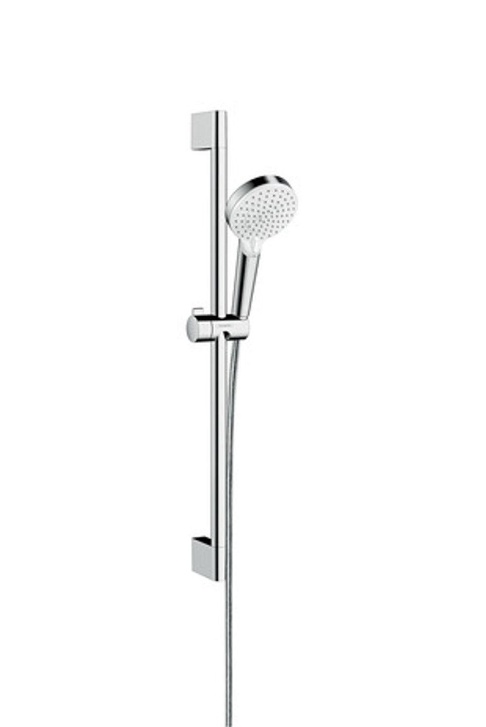 https://raleo.de:443/files/img/11eeea244df0c11092906bba4399b90c/size_l/Hansgrohe-HG-Brausenset-Crometta-Vario-EcoSmart-6-l-min-Unica-650mm-weiss-chrom-26555400 gallery number 1